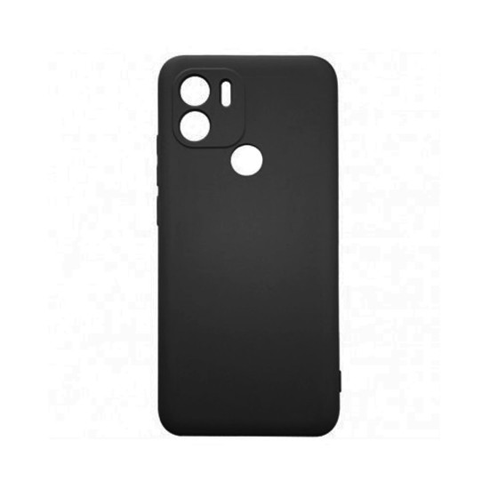 Capa de silicone com moldura de câmera para Xiaomi Redmi A1 Plus/A2 Plus Preta